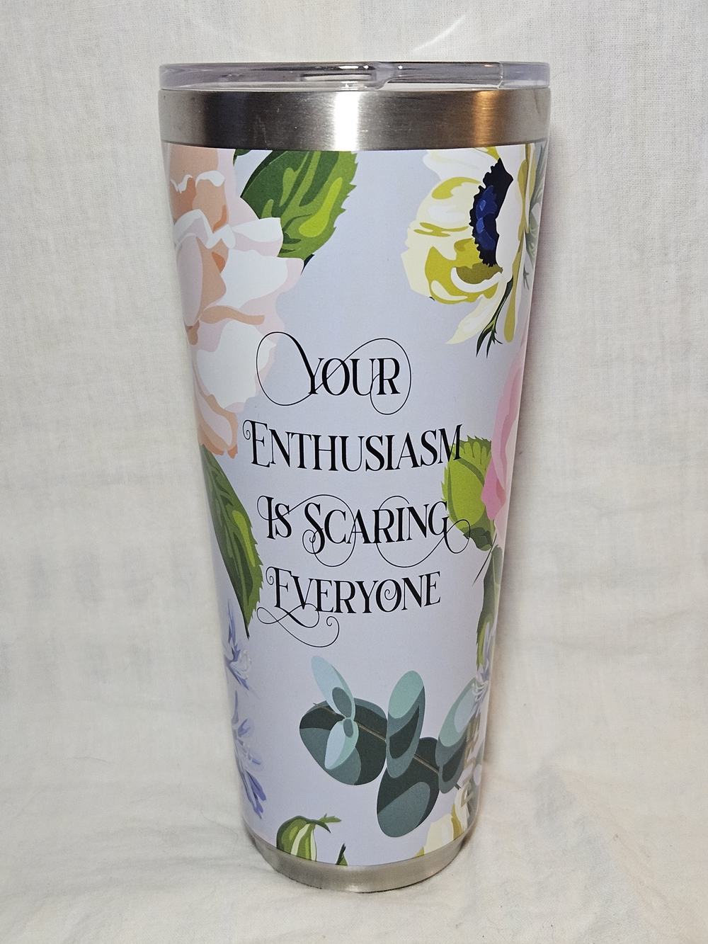 PURE Antimicrobial Floral Enthusiasm Tumbler